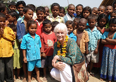 2010 Saskia Raevouri visiting a FreeSchool in Bihar