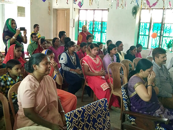 Parents and guardians of the girls attend the ceremony